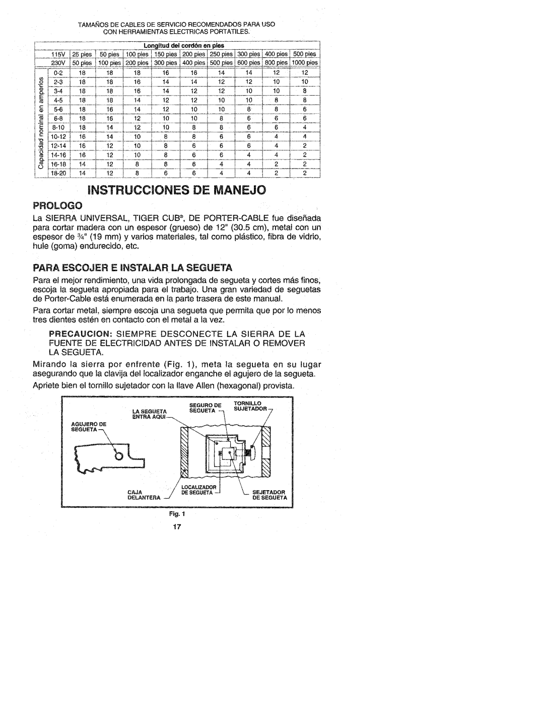 Porter-Cable 647 T3 manual 