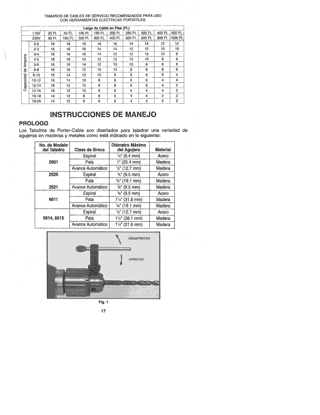 Porter-Cable 2601, 6614, 6611 manual 