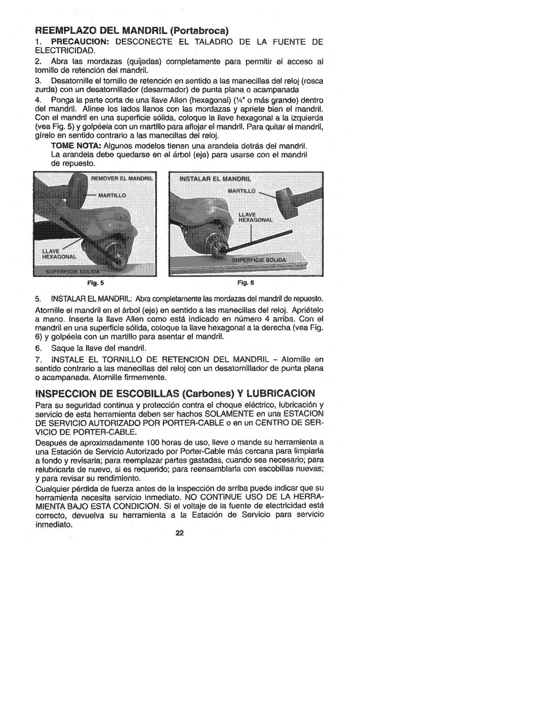 Porter-Cable 6611, 6614, 2601 manual 