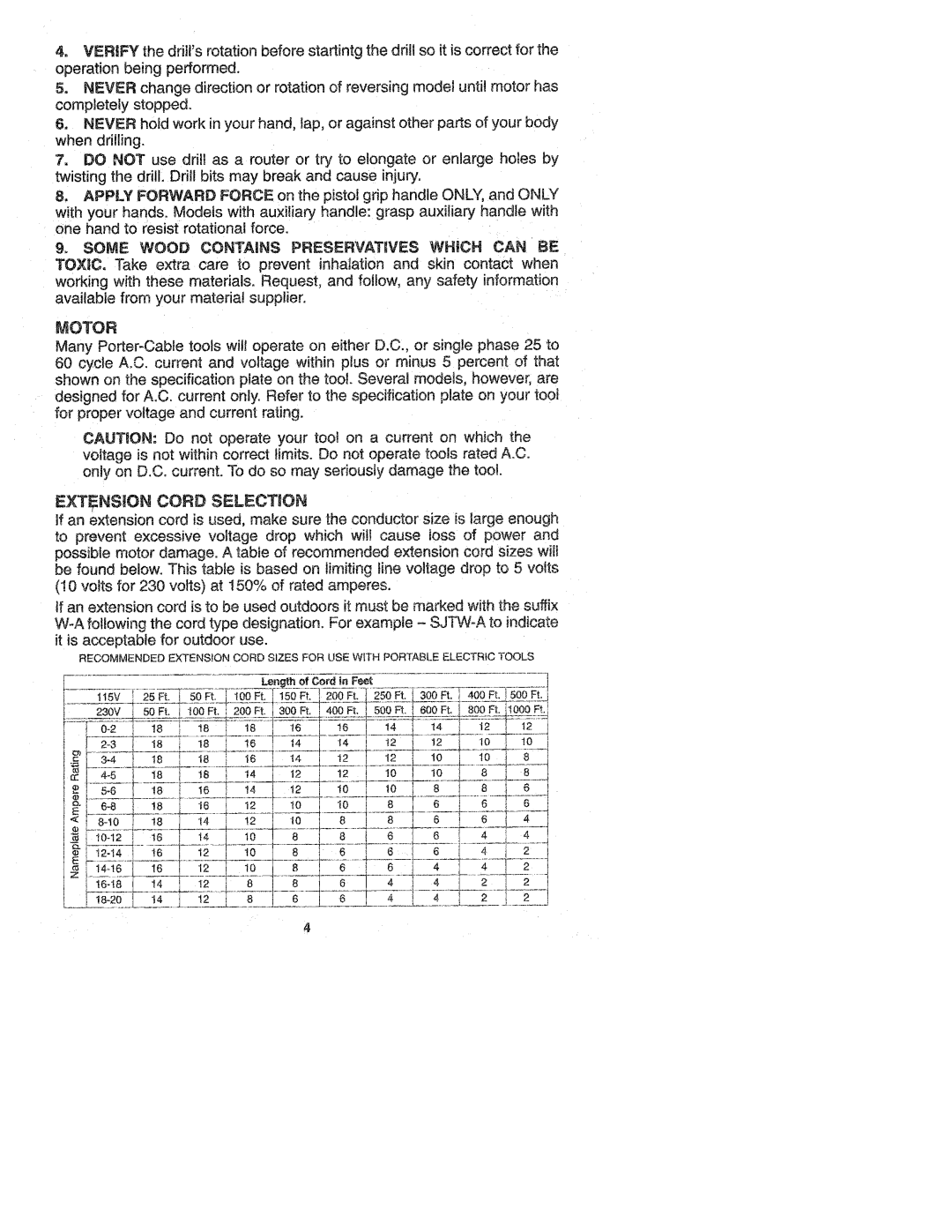 Porter-Cable 6611, 6614, 2601 manual 