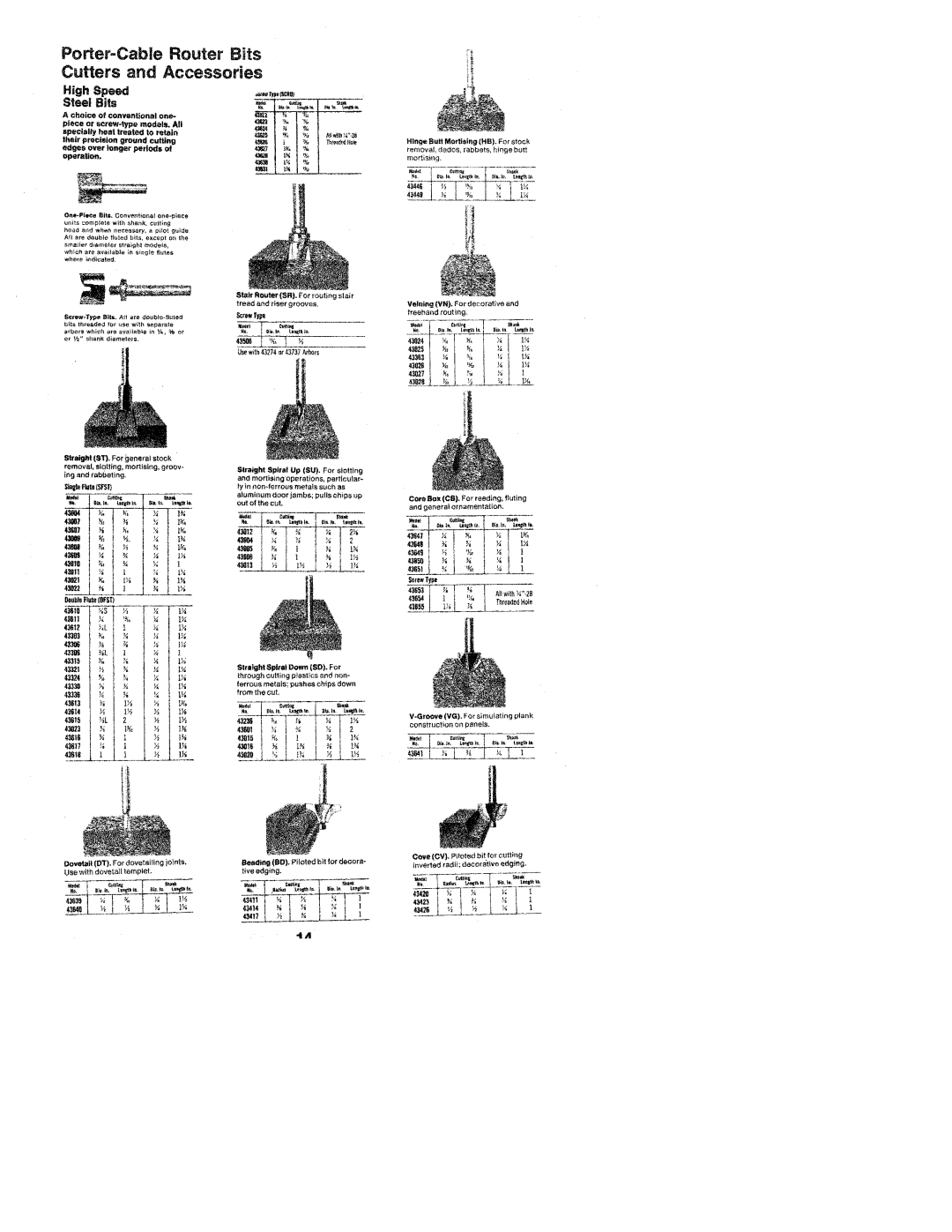 Porter-Cable 630, 690, 675 manual 