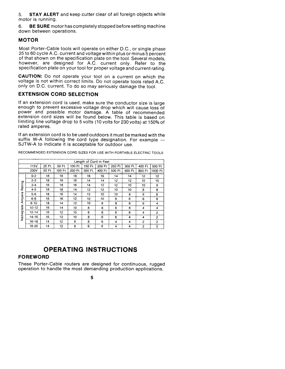 Porter-Cable 630, 690, 675 manual 