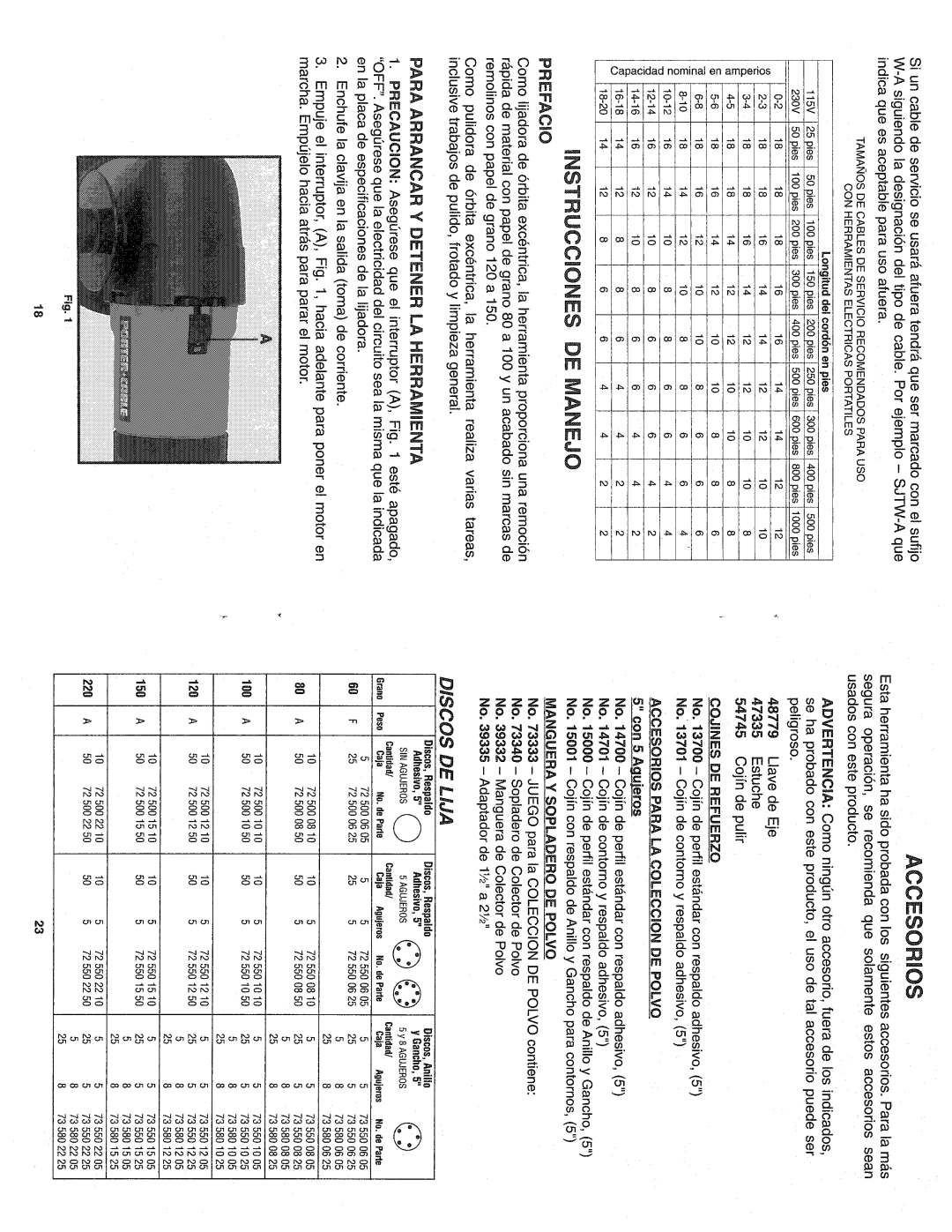 Porter-Cable 7424SP manual 