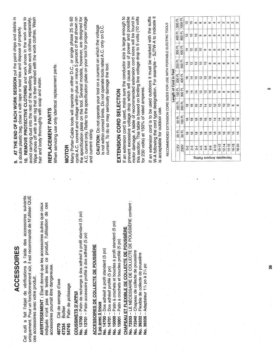 Porter-Cable 7424SP manual 