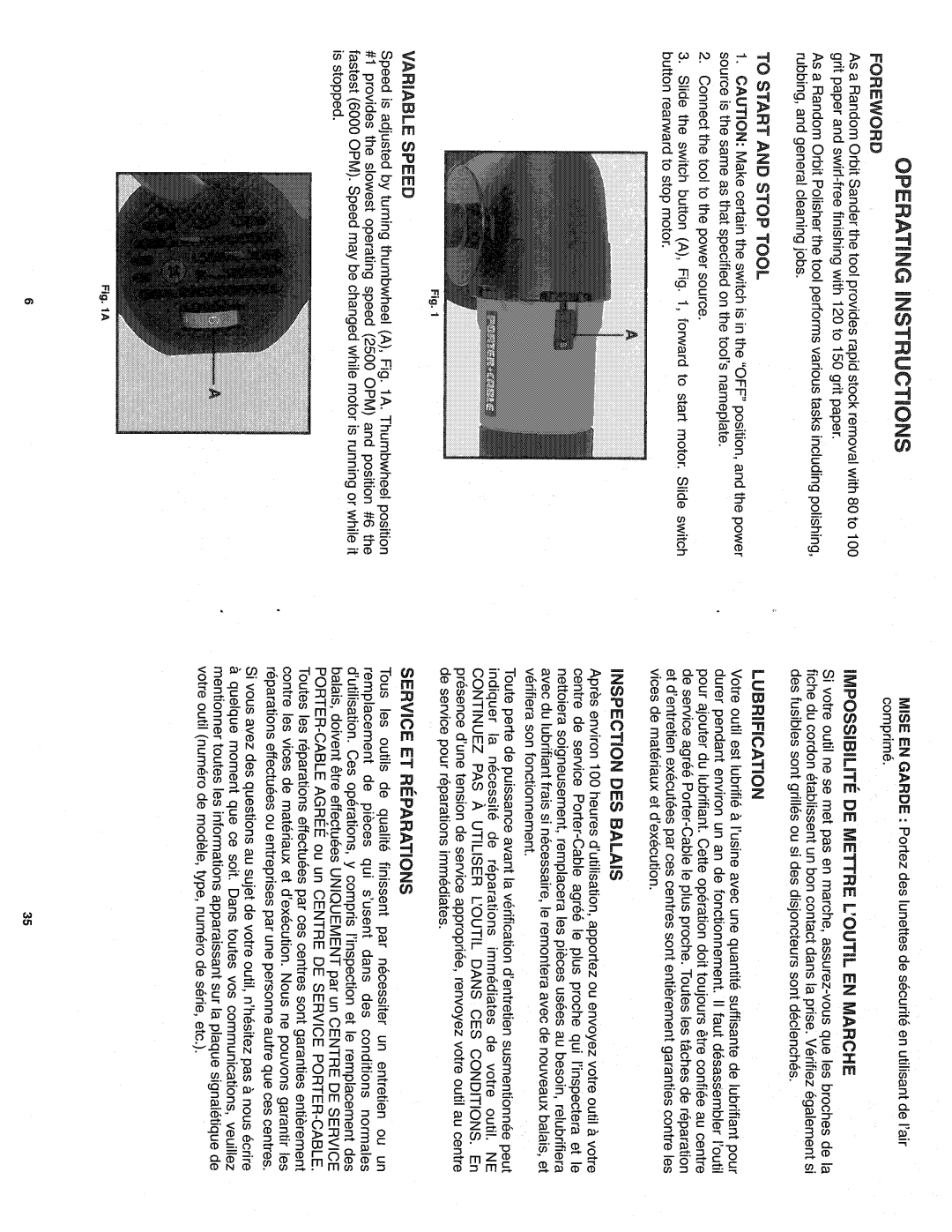 Porter-Cable 7424SP manual 