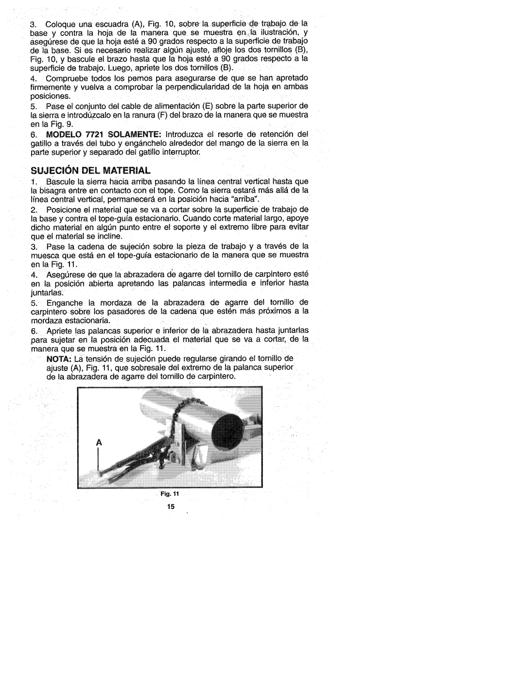 Porter-Cable 7721, 7723, 5028 manual 