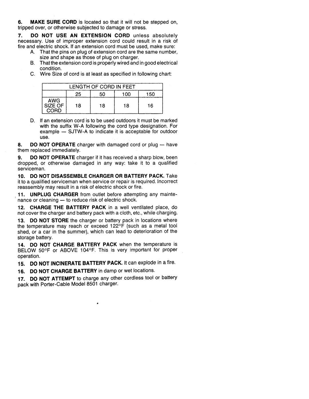 Porter-Cable 850 manual 