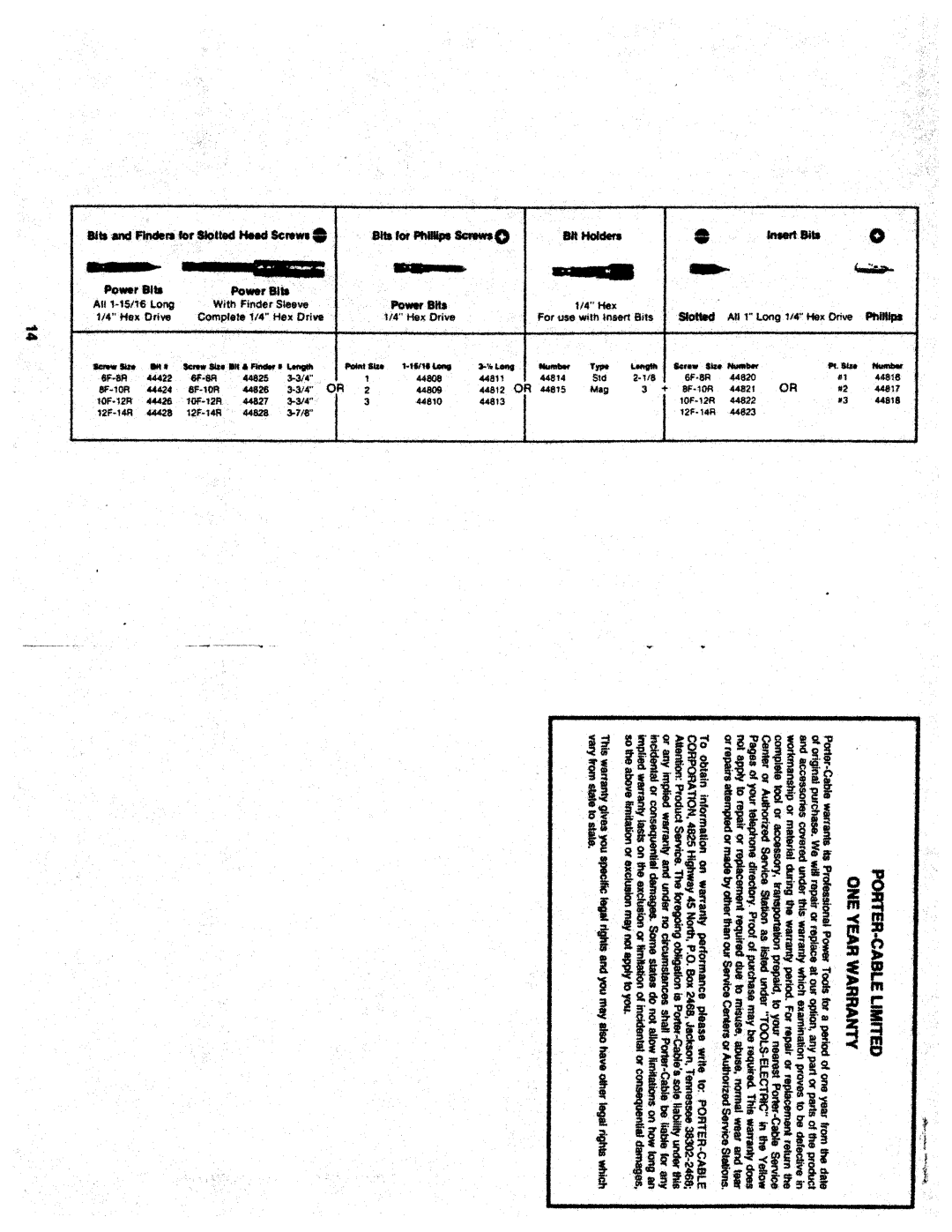 Porter-Cable 8500, 851 manual 