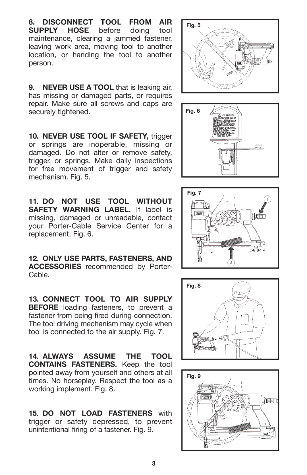 Porter-Cable BN125A instruction manual 