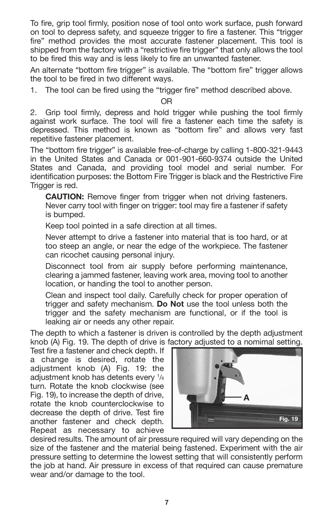 Porter-Cable BN125A instruction manual 