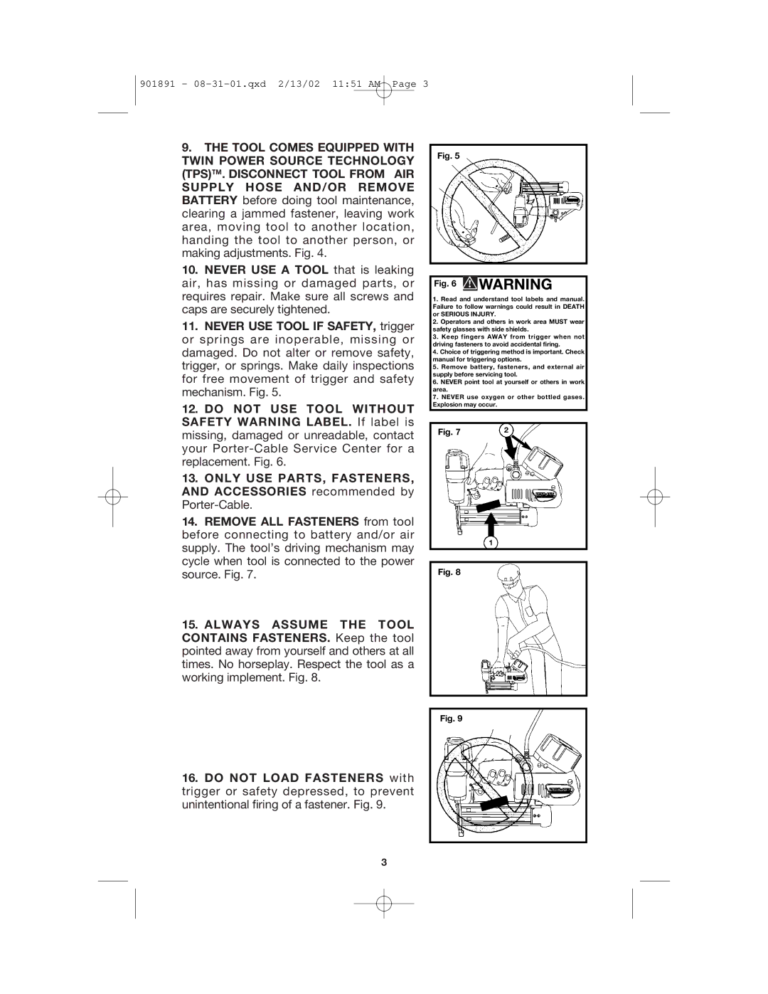 Porter-Cable 8604, BN200V12 instruction manual 901891 08-31-01.qxd 2/13/02 1151 AM 