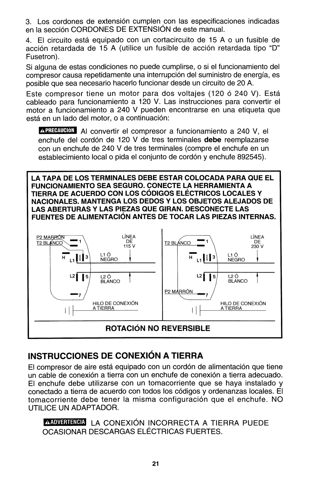 Porter-Cable CF2020 manual 