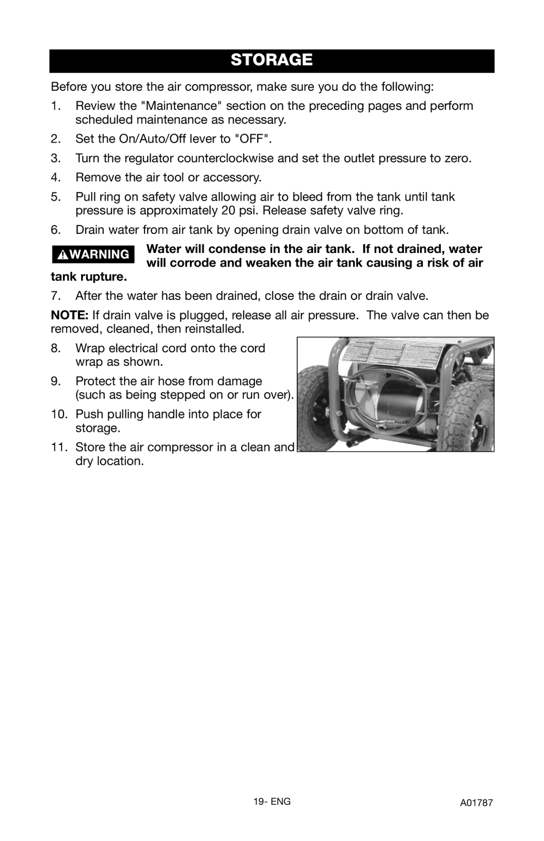 Porter-Cable CFFR350B, CFFC350B instruction manual Storage 