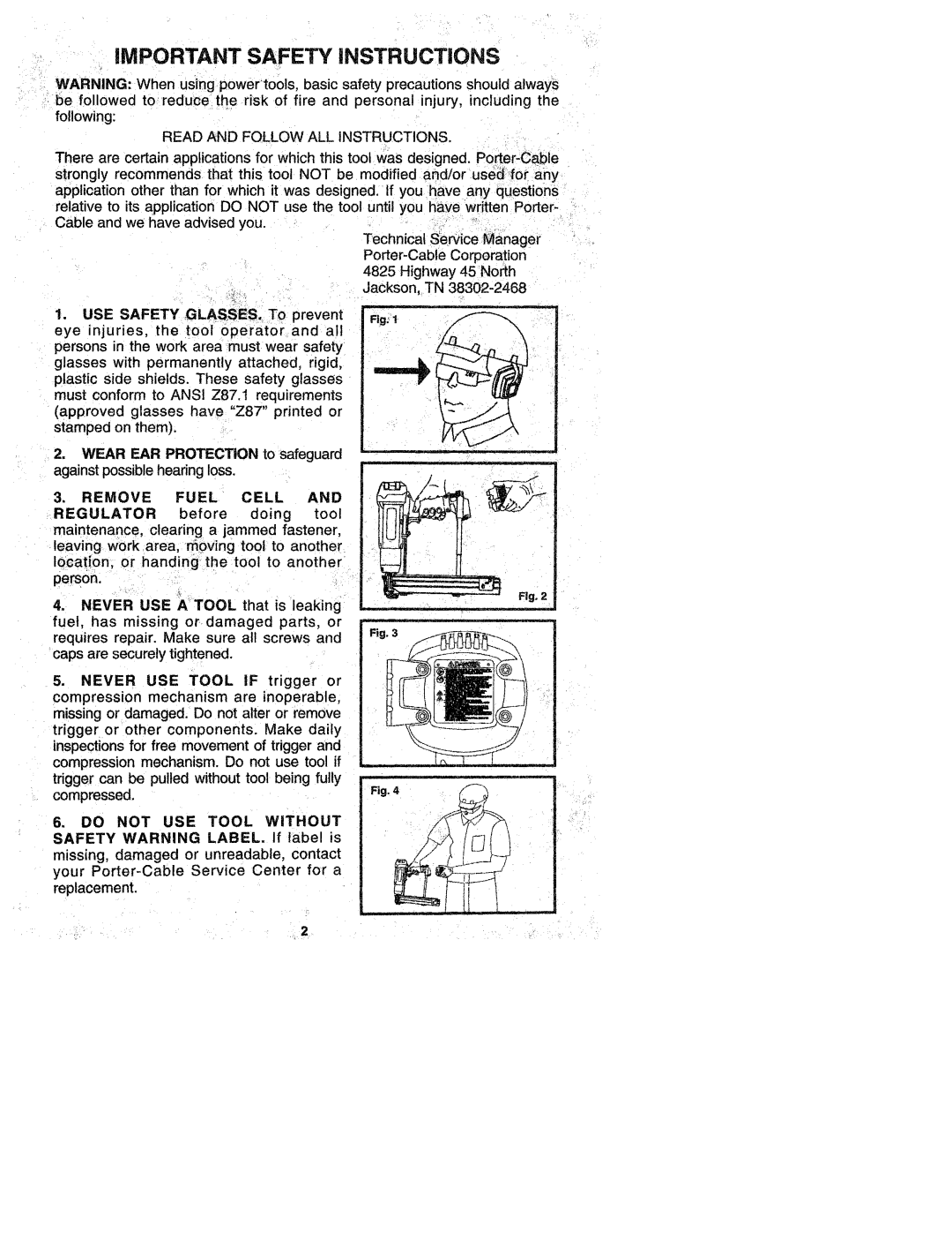 Porter-Cable CMS200, 892321-8910 manual 