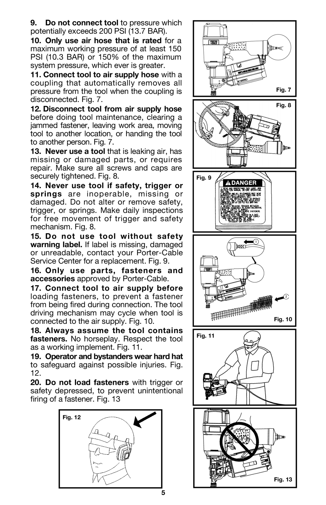 Porter-Cable COIL250 instruction manual 