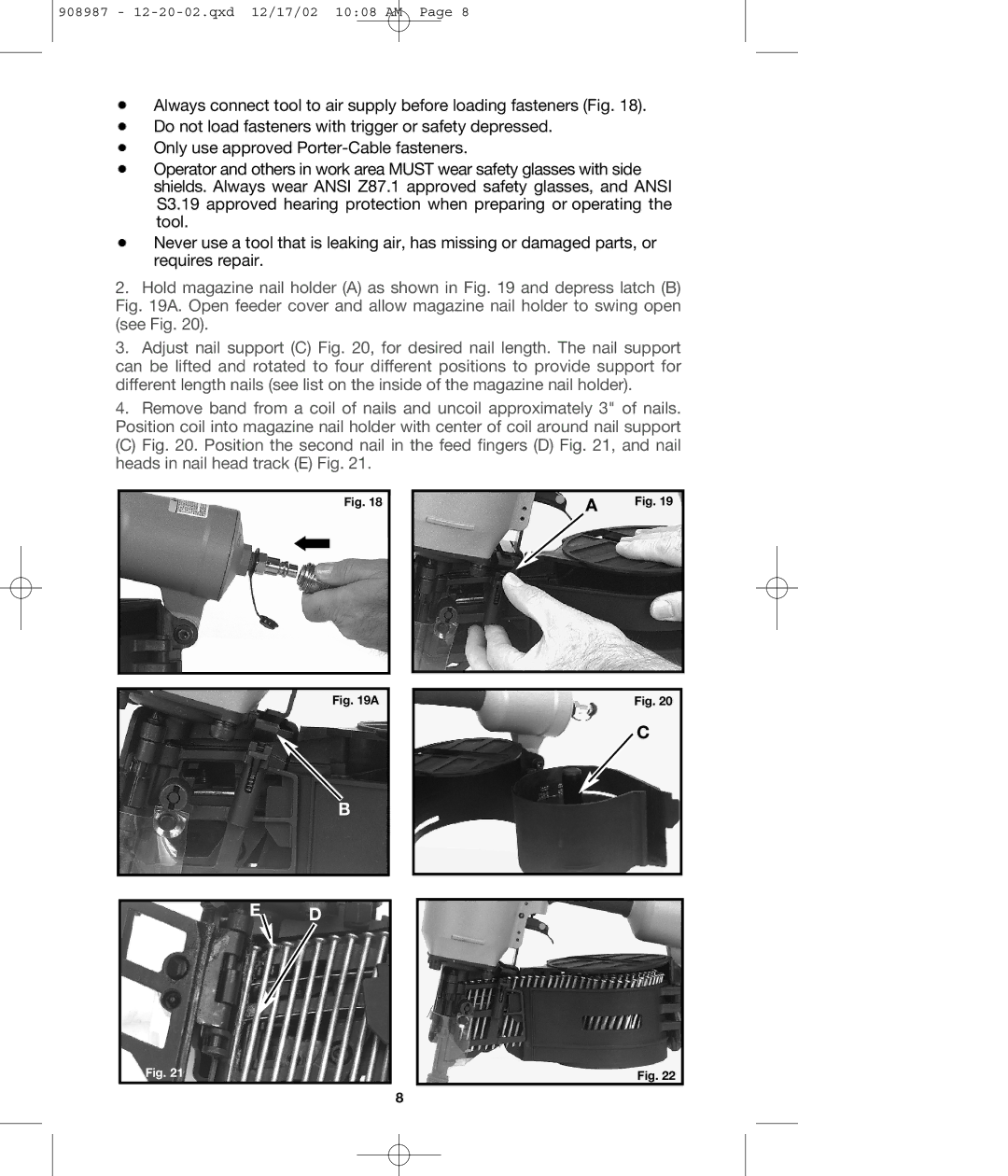 Porter-Cable COIL350 instruction manual 908987 12-20-02.qxd 12/17/02 1008 AM 