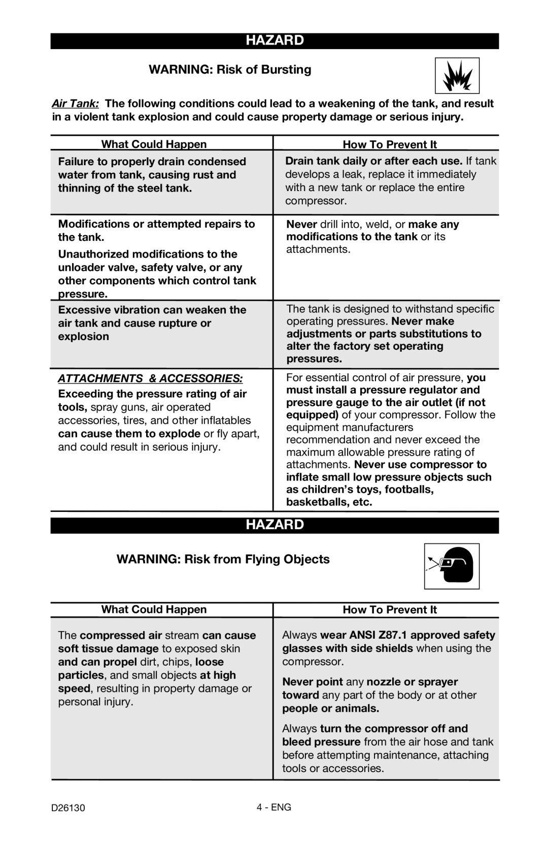 Porter-Cable CPFAC2040P instruction manual Attachments & Accessories 