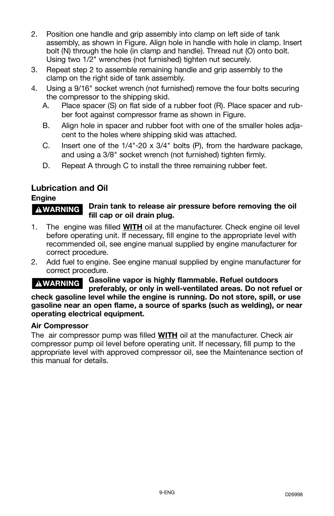 Porter-Cable CPL55GH8W instruction manual Lubrication and Oil 