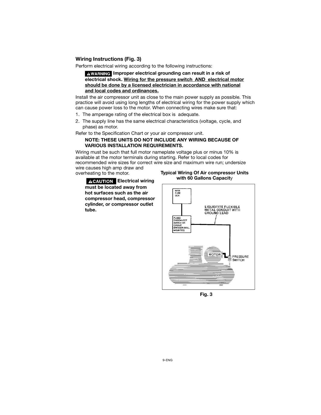 Porter-Cable CPLC7060V instruction manual Wiring Instructions Fig 