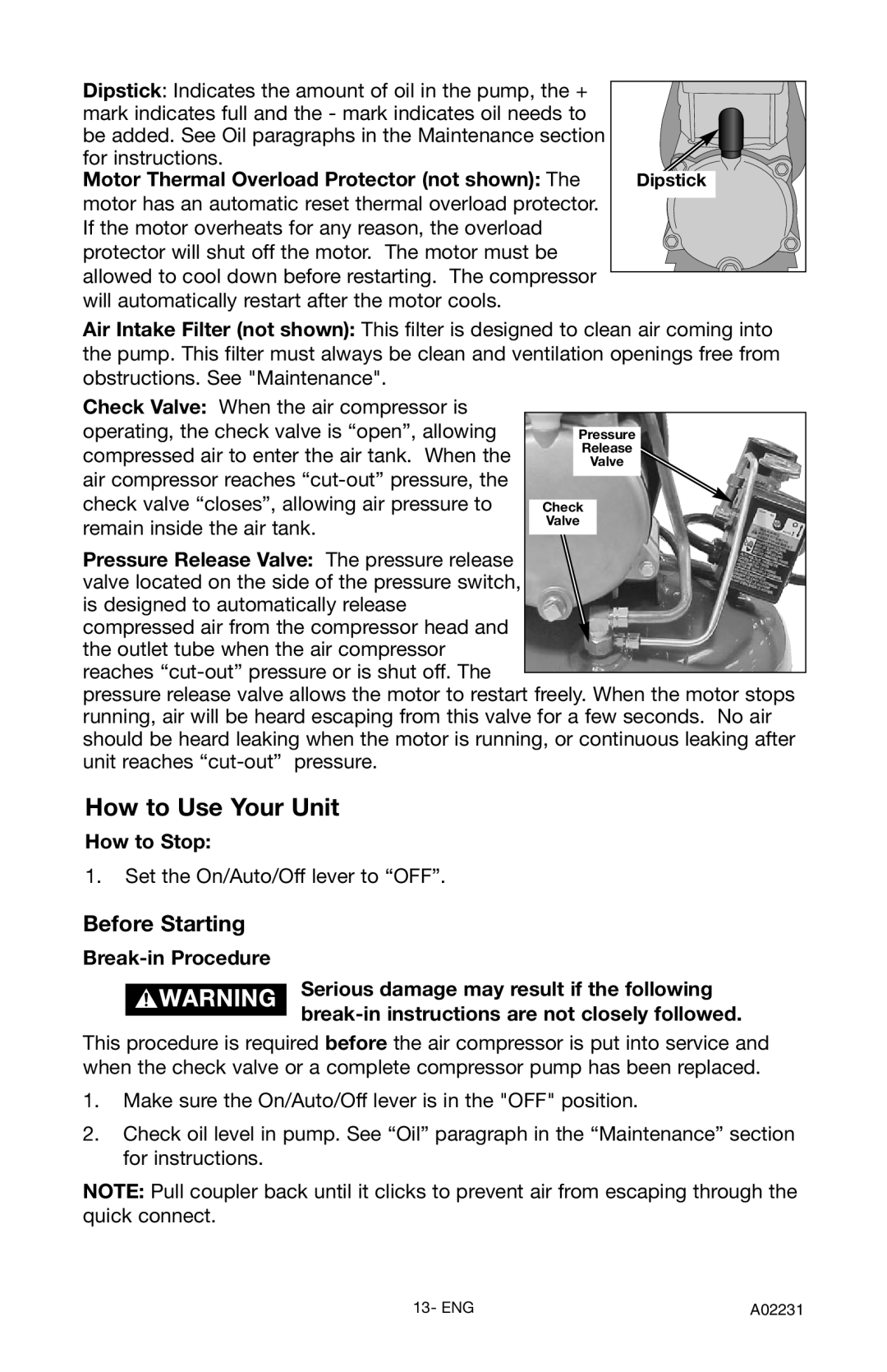 Porter-Cable CPLDC2540P instruction manual How to Use Your Unit, Before Starting 