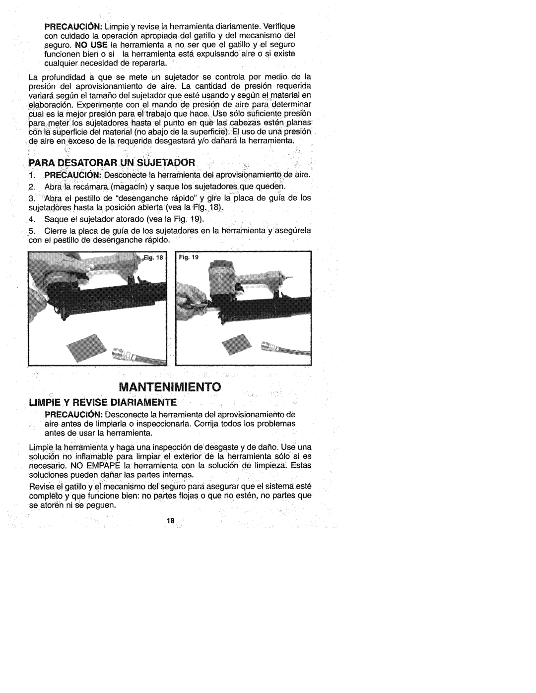 Porter-Cable FN250 manual 