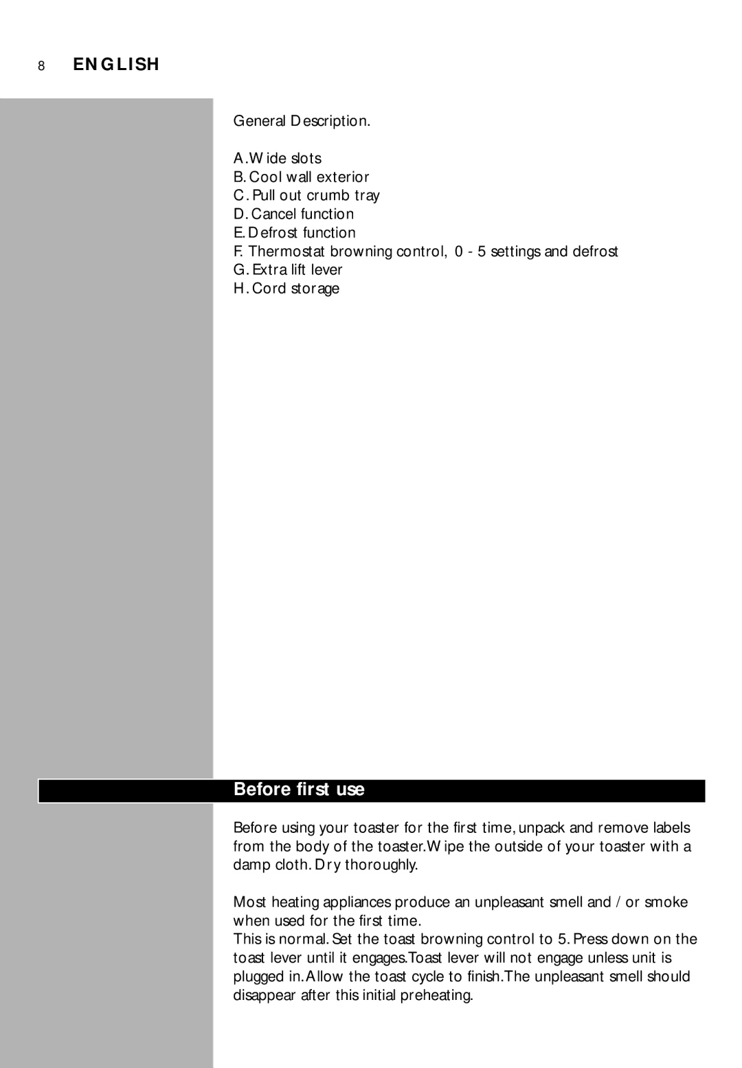 Porter-Cable HL5211 manual Before first use 