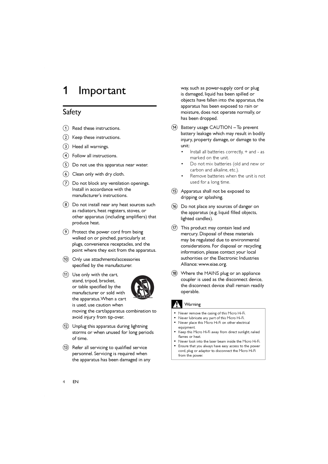 Porter-Cable MCM155, MCM166 user manual Safety, Use only with the cart 