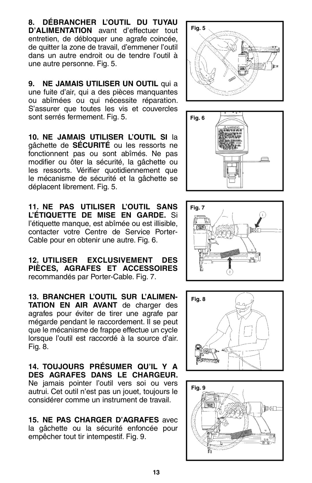 Porter-Cable NS100A instruction manual 