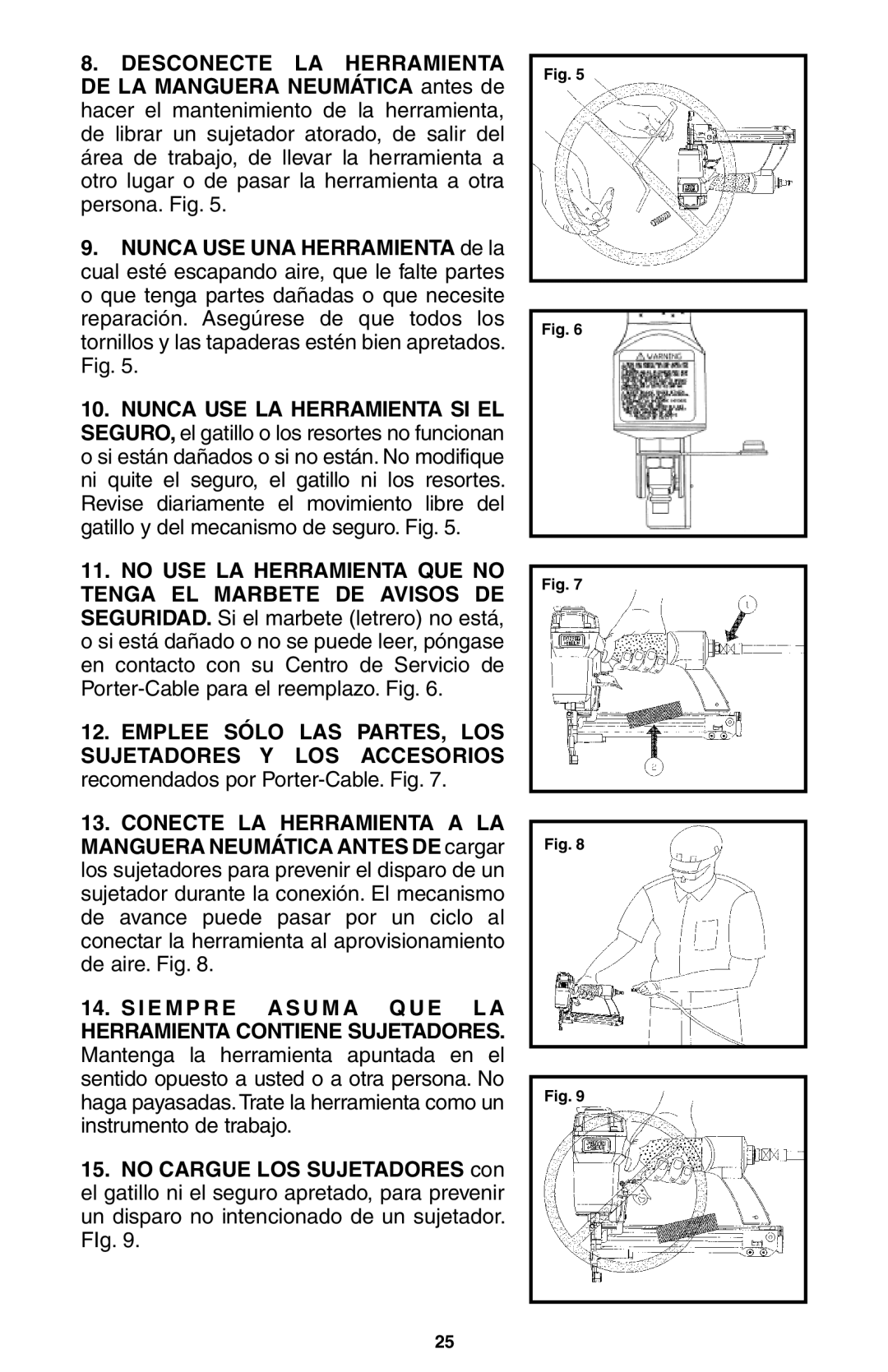 Porter-Cable NS100A instruction manual 