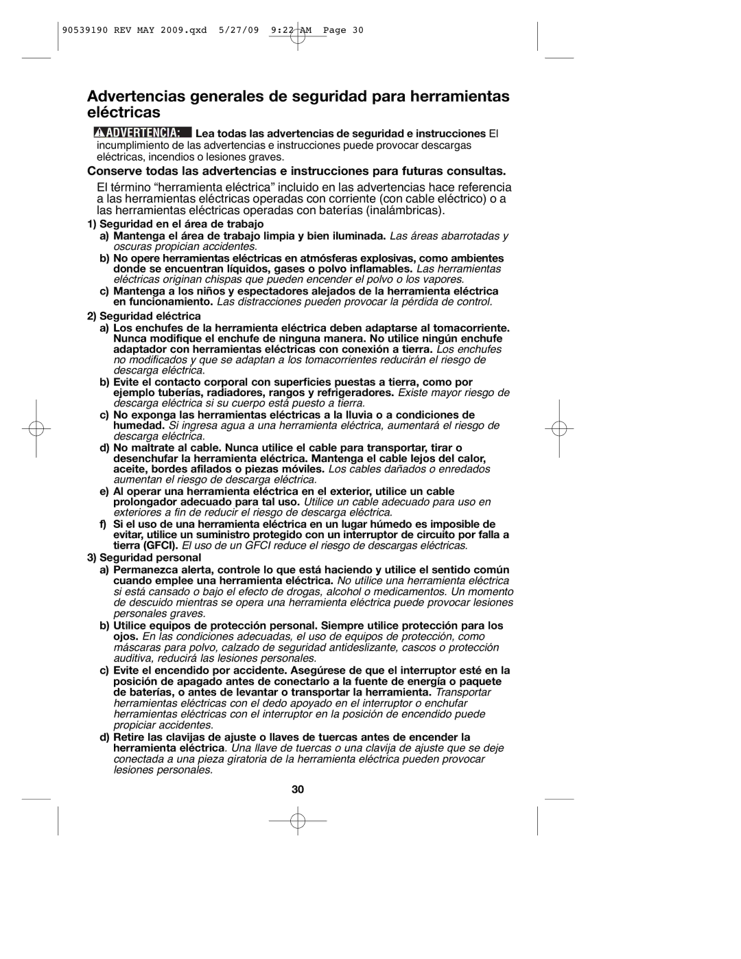 Porter-Cable PC13CSL, PC15CLS instruction manual REV MAY 2009.qxd 5/27/09 922 AM 