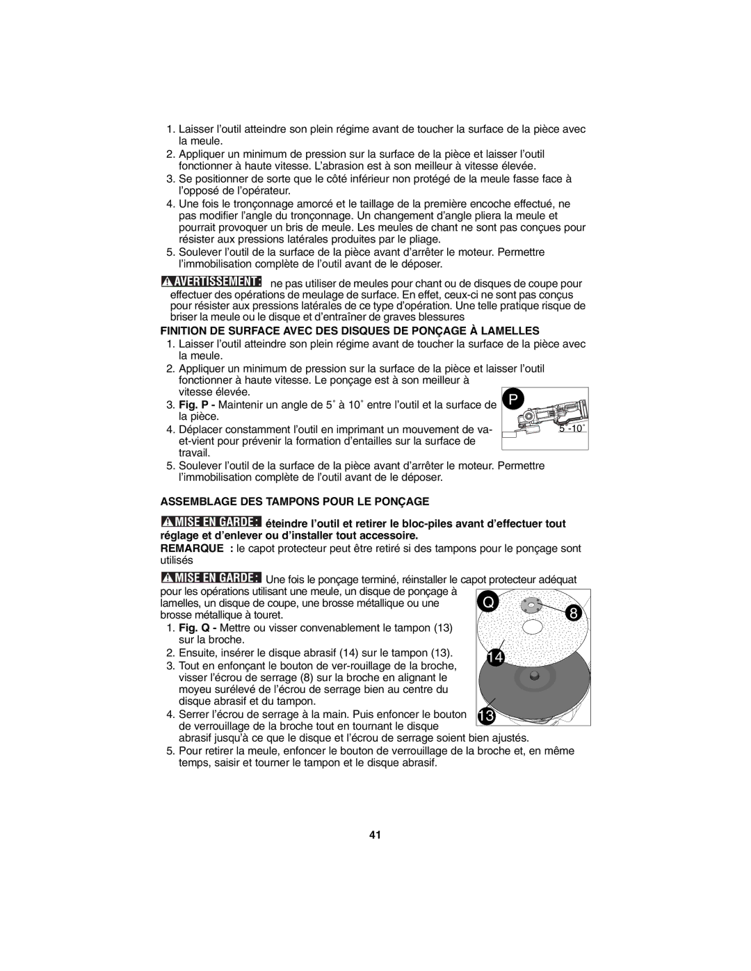 Porter-Cable PC1800AG Finition DE Surface Avec DES Disques DE Ponçage À Lamelles, Assemblage DES Tampons Pour LE Ponçage 