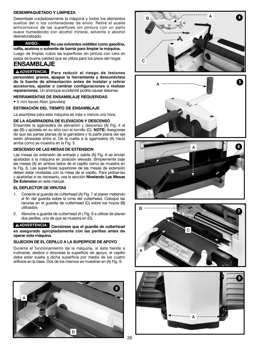 Porter-Cable PC305TP instruction manual Herramientas DE Ensamblaje Requeridas, Estimación DEL Tiempo DE Ensamblaje 