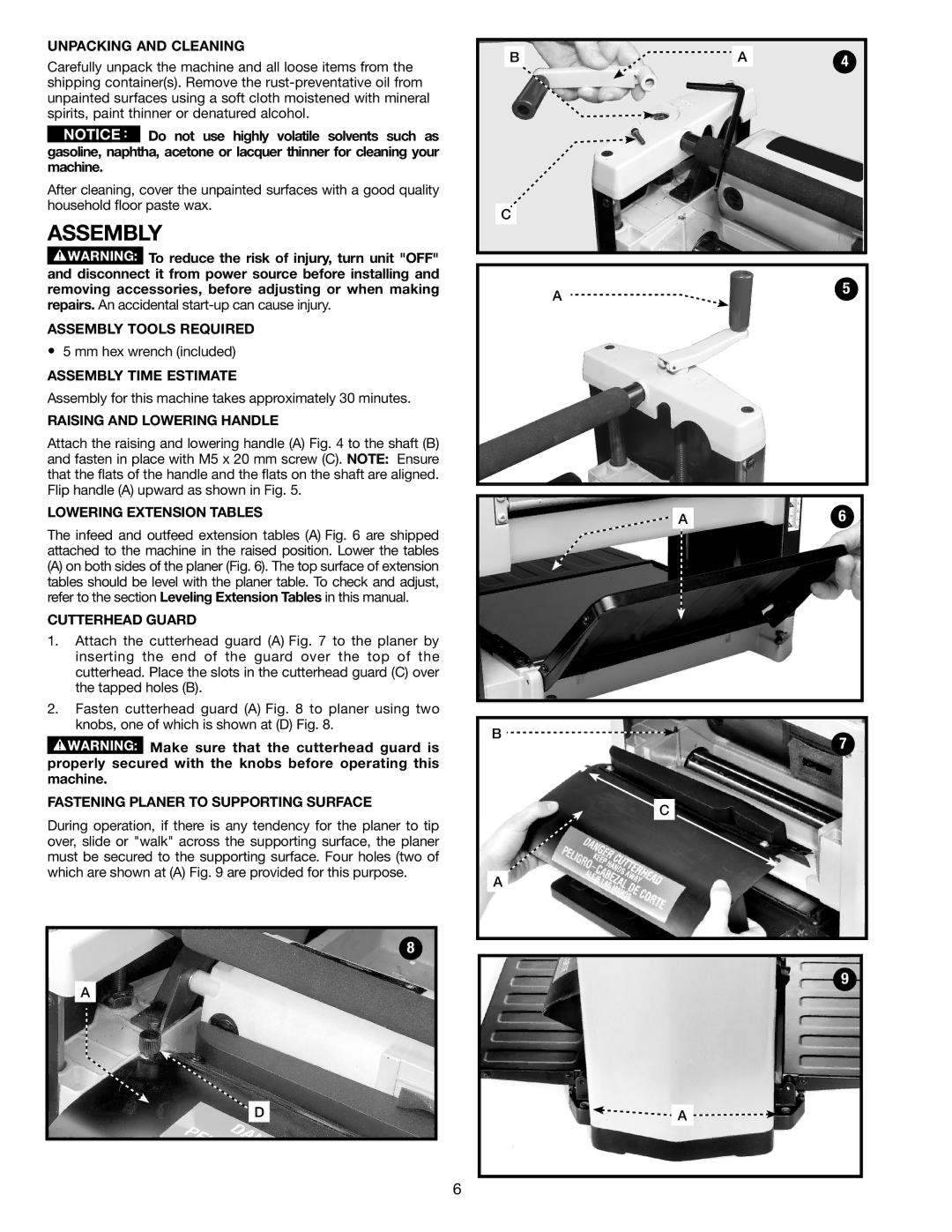 Porter-Cable PC305TP instruction manual Assembly 