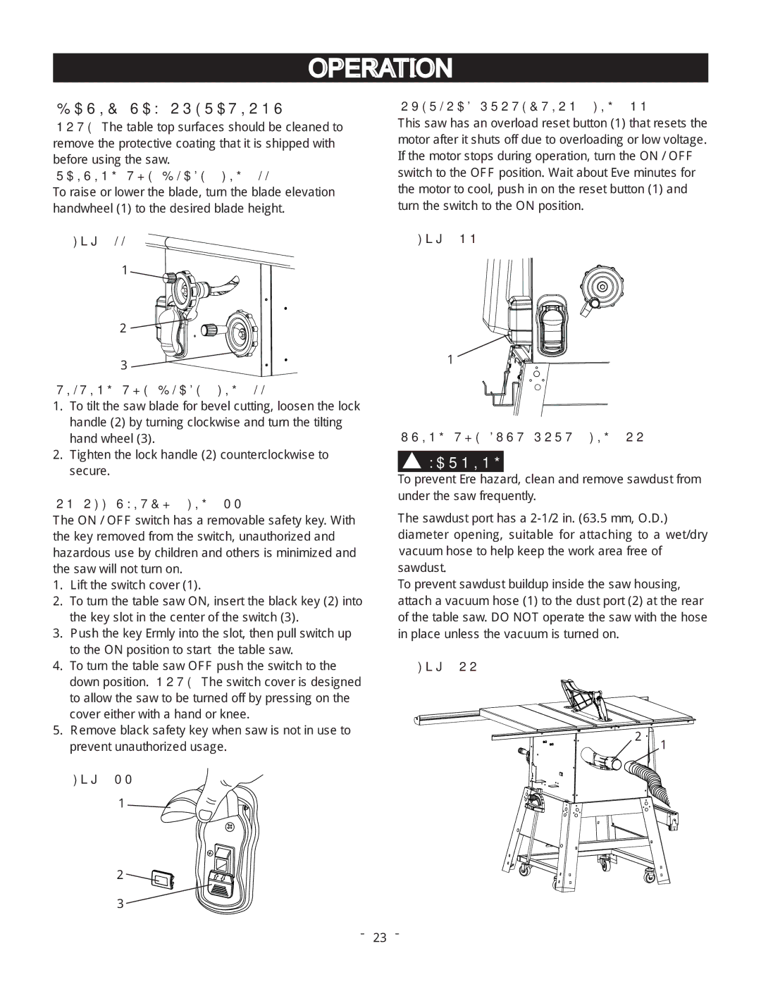 Porter-Cable PCB270TS instruction manual Basic SAW Operations 