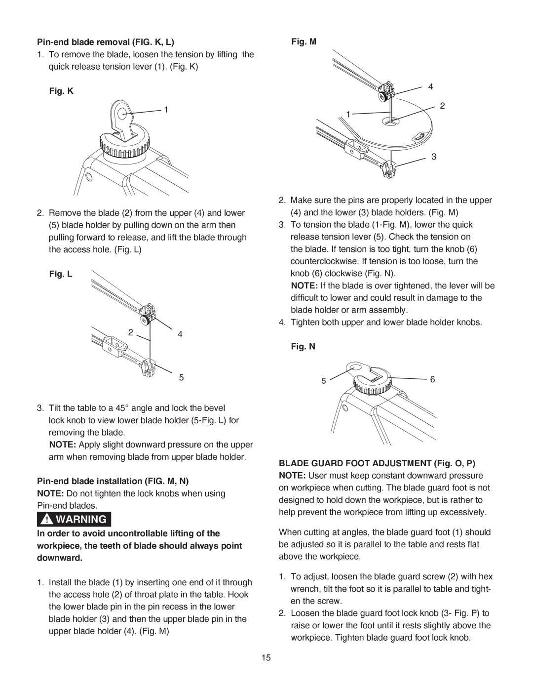 Porter-Cable PCB370SS instruction manual Fig. K 