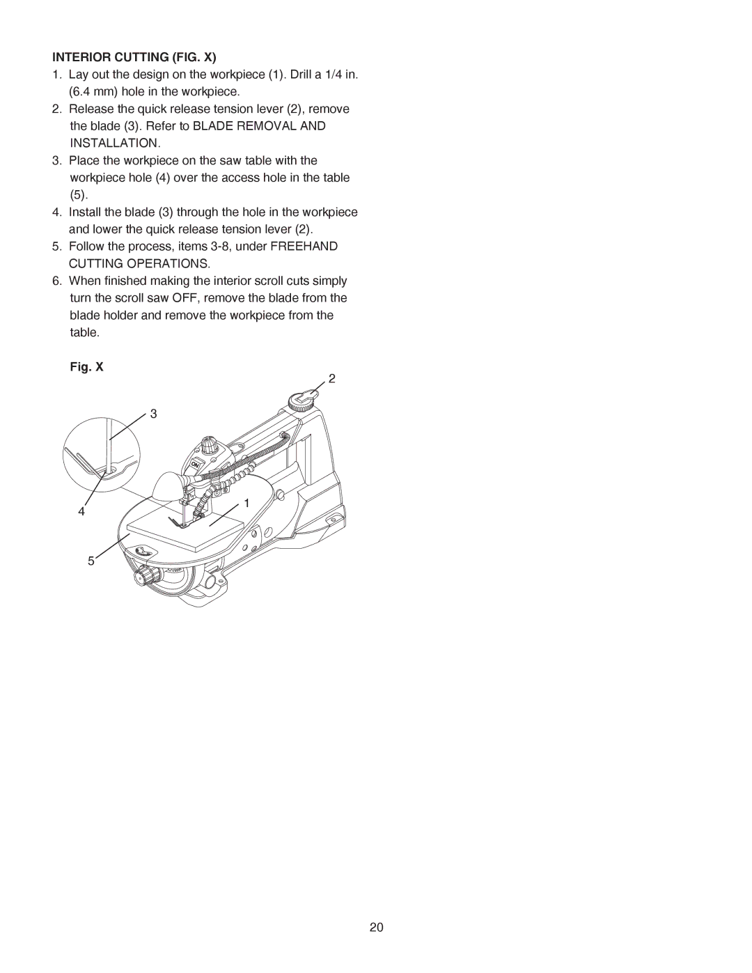 Porter-Cable PCB370SS instruction manual Interior Cutting FIG 