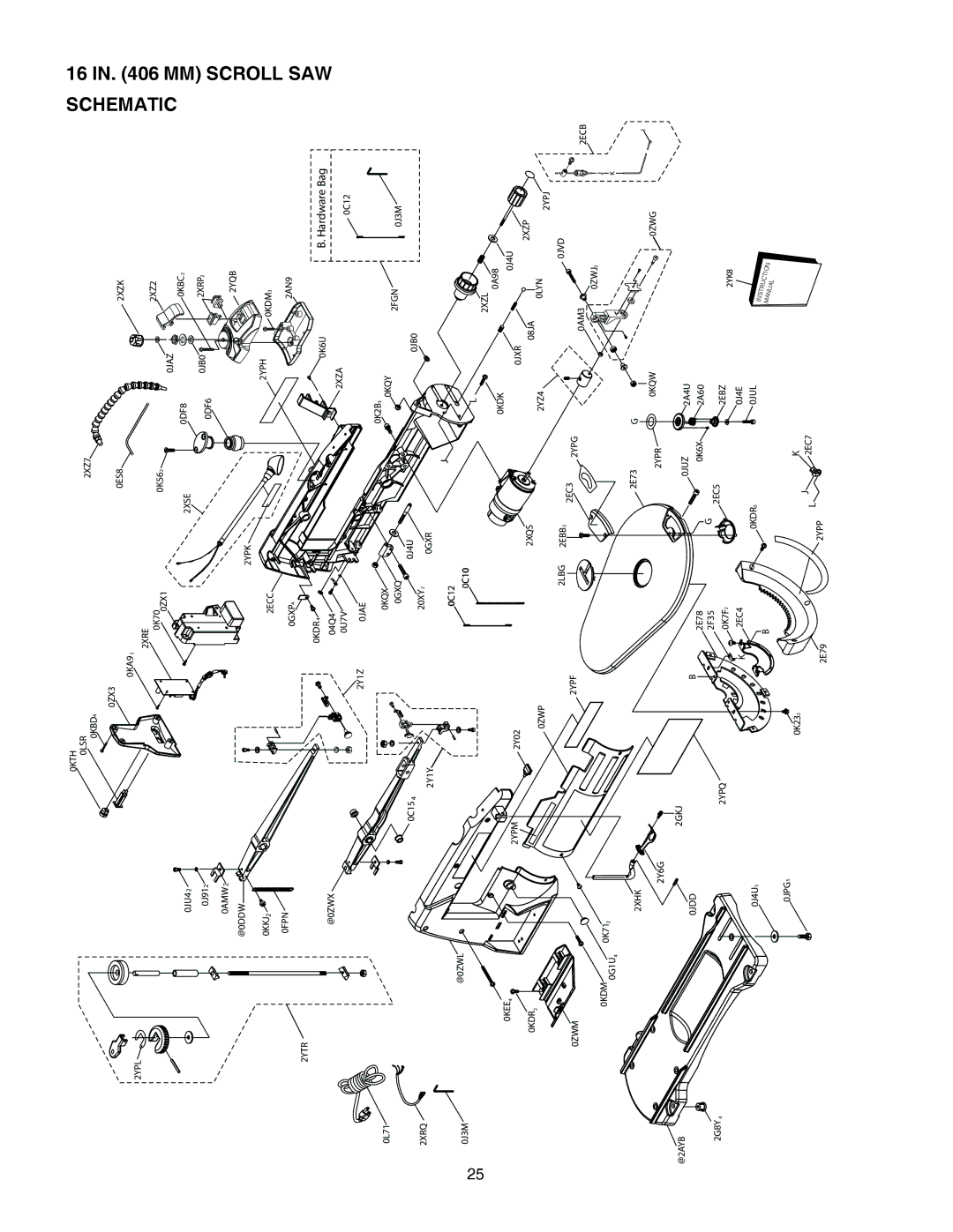 Porter-Cable PCB370SS instruction manual Saw, MM Scroll Schematic 