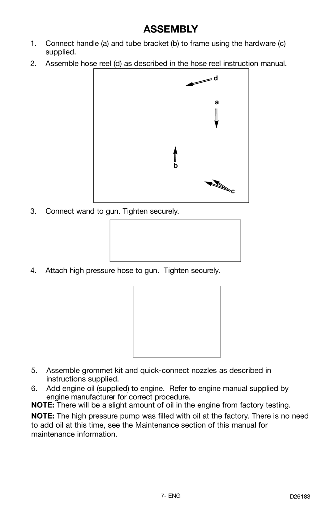 Porter-Cable D26183-025-1, PCH3031A instruction manual Assembly 