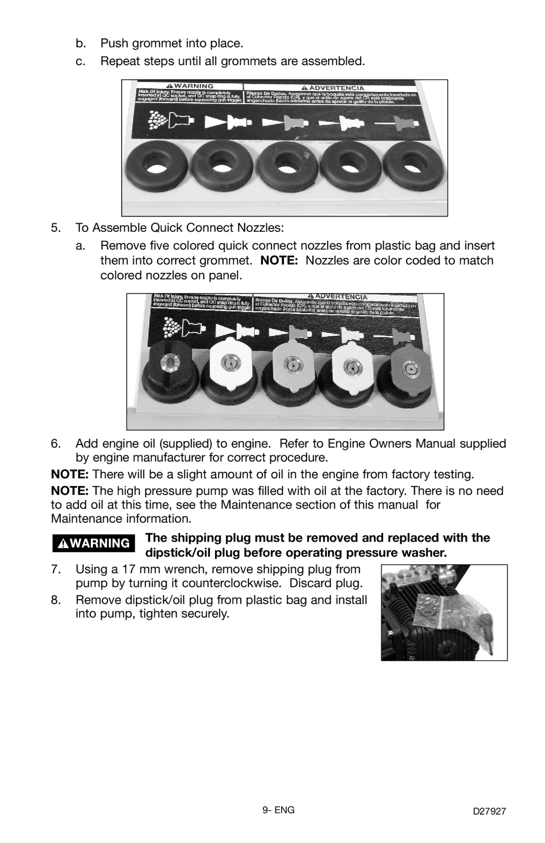 Porter-Cable D27927-034-0, PCK3030SP instruction manual ENG D27927 