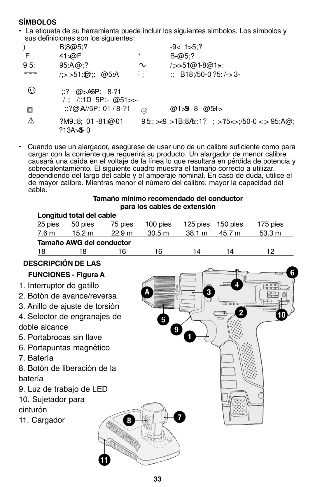 Porter-Cable PCL120DD instruction manual Descripción DE LAS, Funciones Figura a 