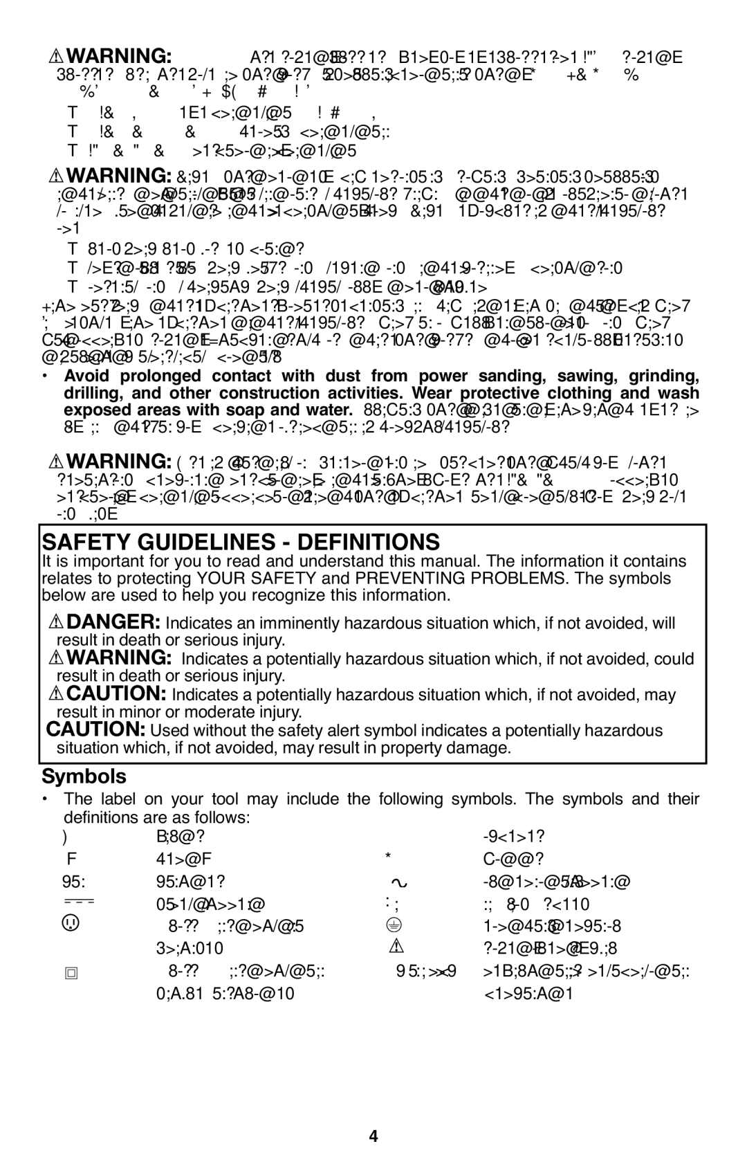 Porter-Cable PCL120DD instruction manual Amperes, Volts, Hertz Watts 