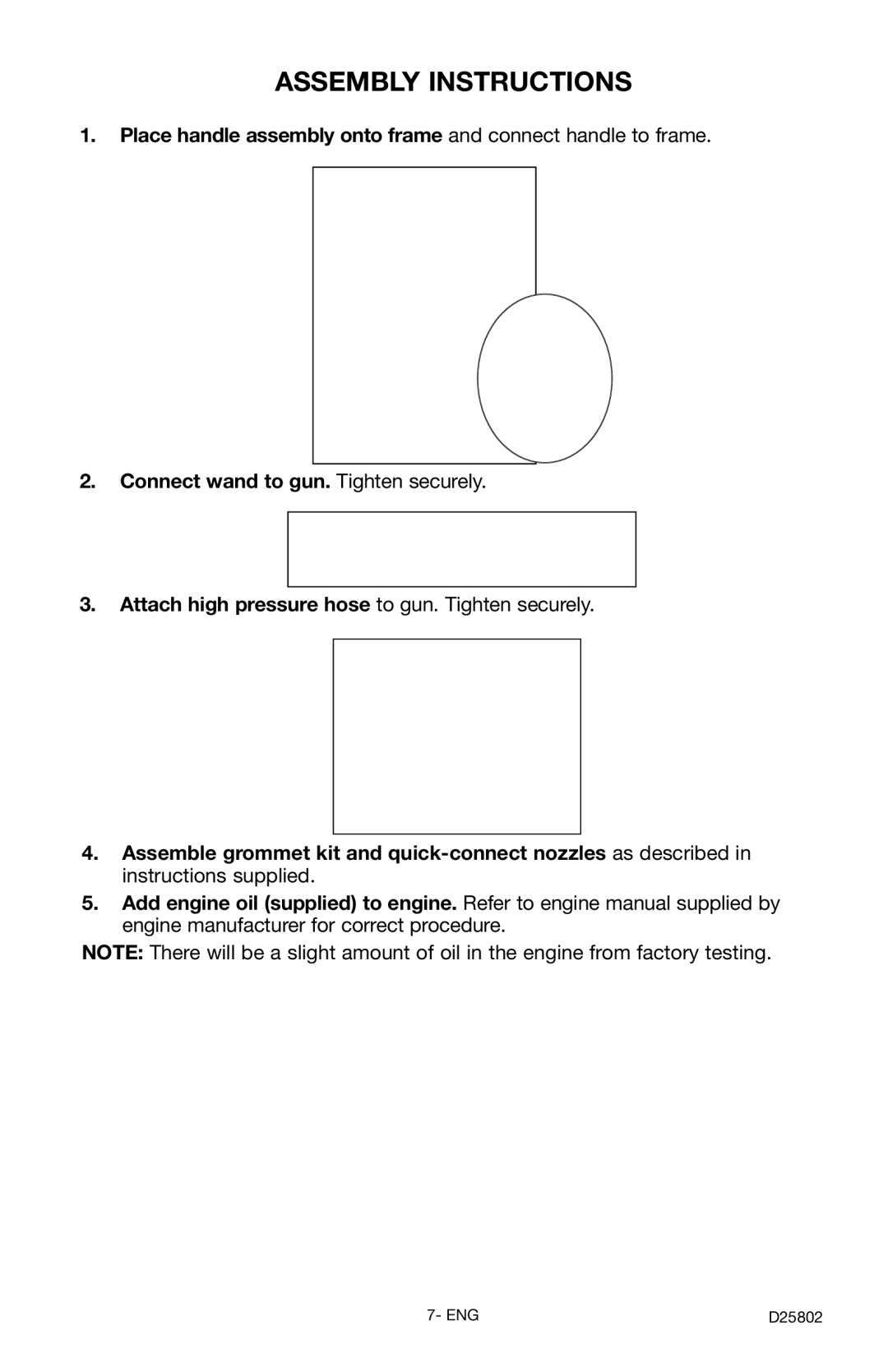 Porter-Cable PCV2250 instruction manual Assembly Instructions 