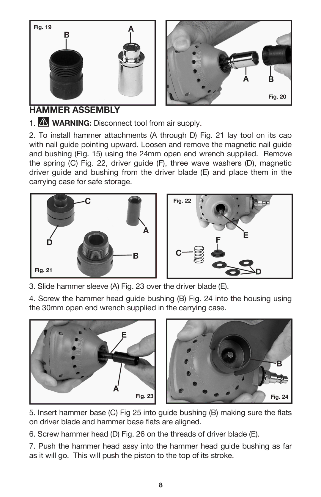 Porter-Cable PN650 instruction manual Hammer Assembly 