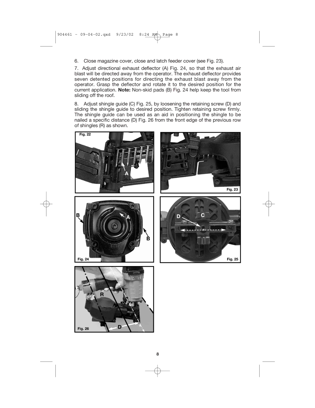 Porter-Cable RN175 instruction manual 904461 09-04-02.qxd 9/23/02 824 AM 