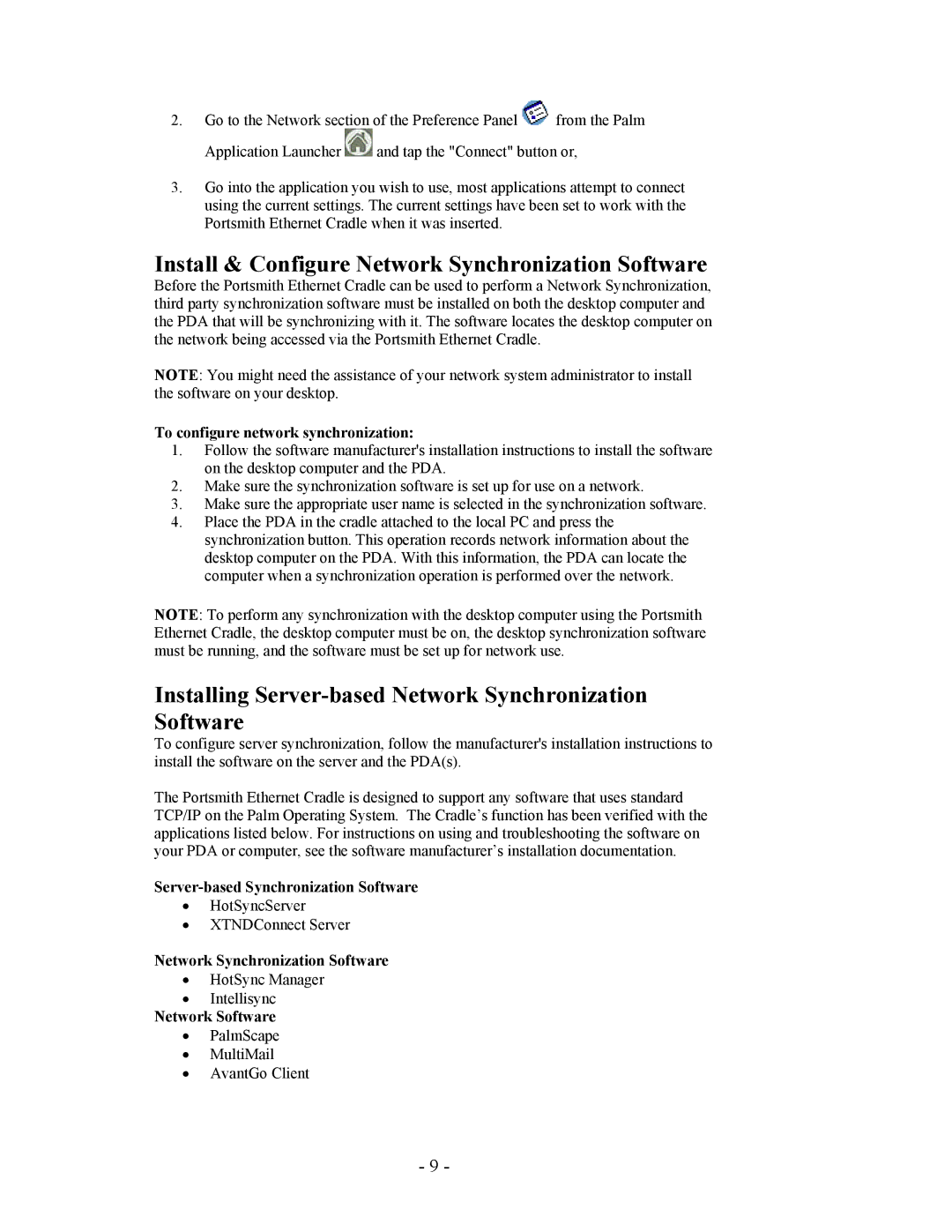 Portsmith PS6PM5E, PS6SPM5E-6, PS6HVE manual Install & Configure Network Synchronization Software 