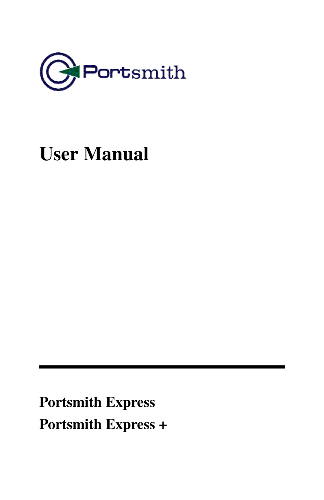 Portsmith USB user manual Portsmith Express Portsmith Express + 