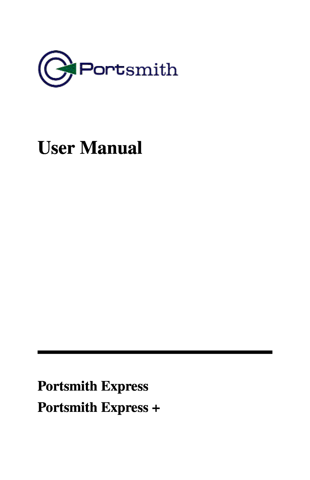 Portsmith USB user manual User Manual, Portsmith Express Portsmith Express + 