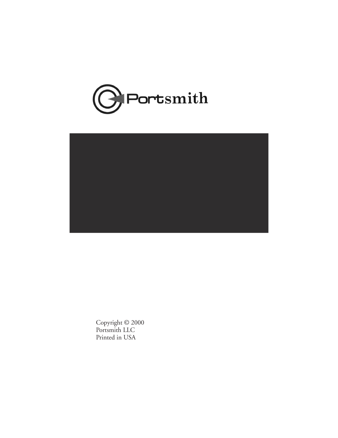 Portsmith USB user manual Copyright Portsmith LLC Printed in USA 