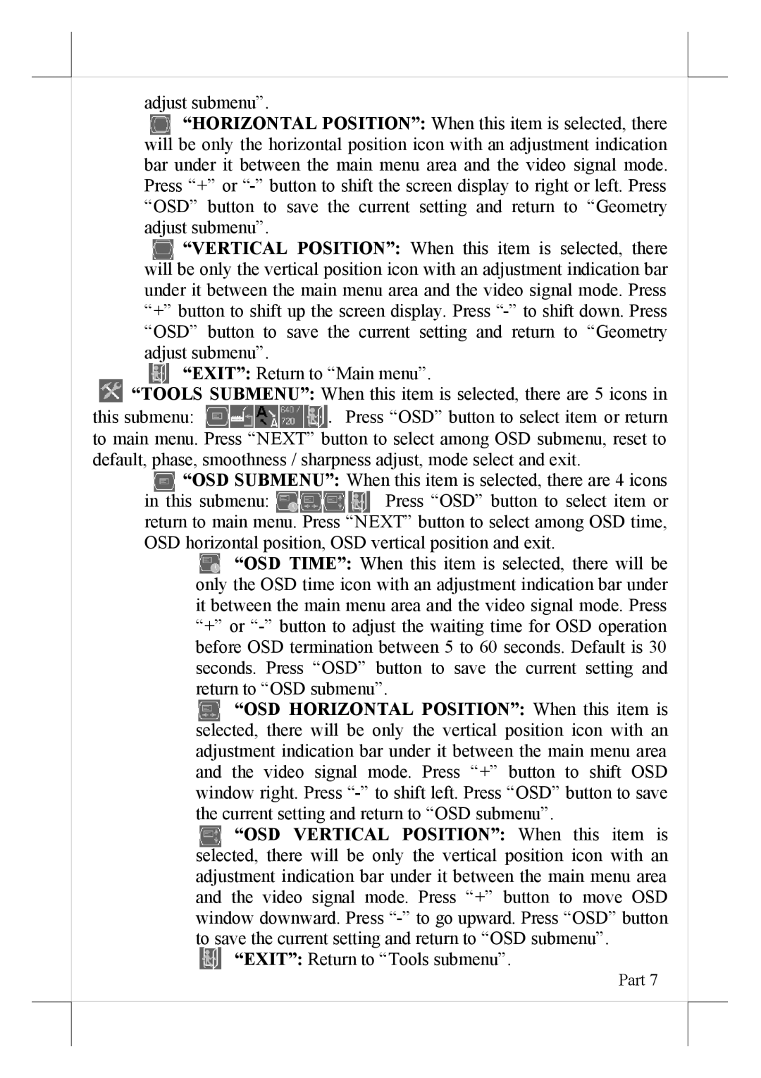 POSIFLEX Business Machines LM-6601 user manual Part 