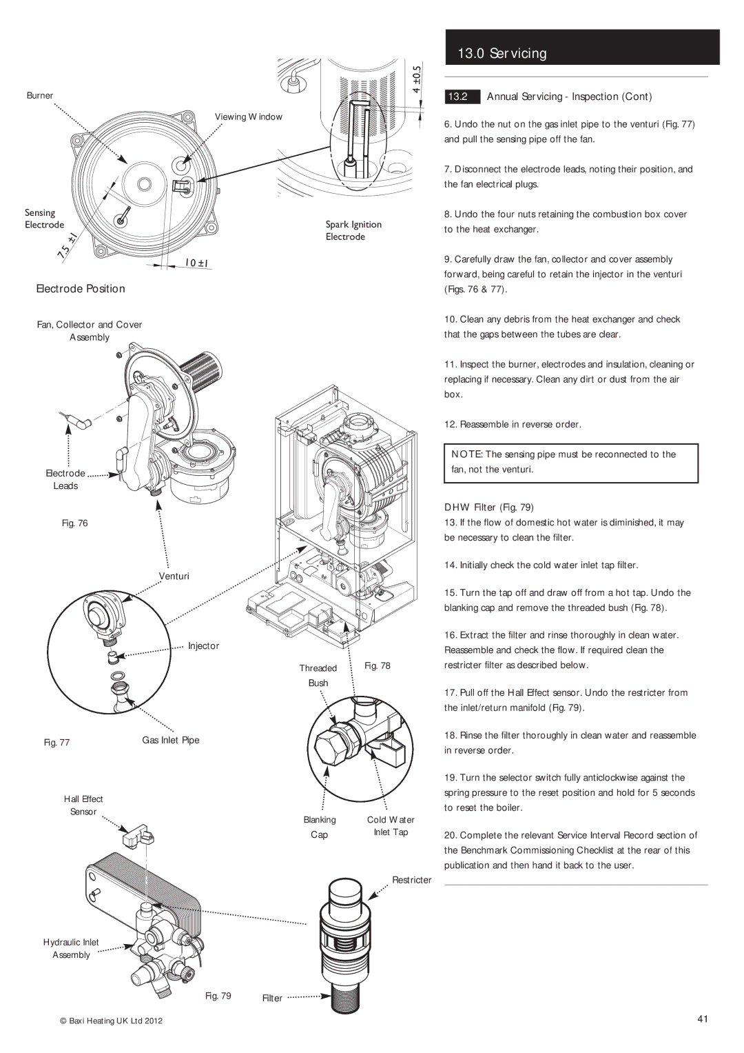 Potthof & Co 28kw, 24kw, 33kw manual Electrode Position, 10 ±1 